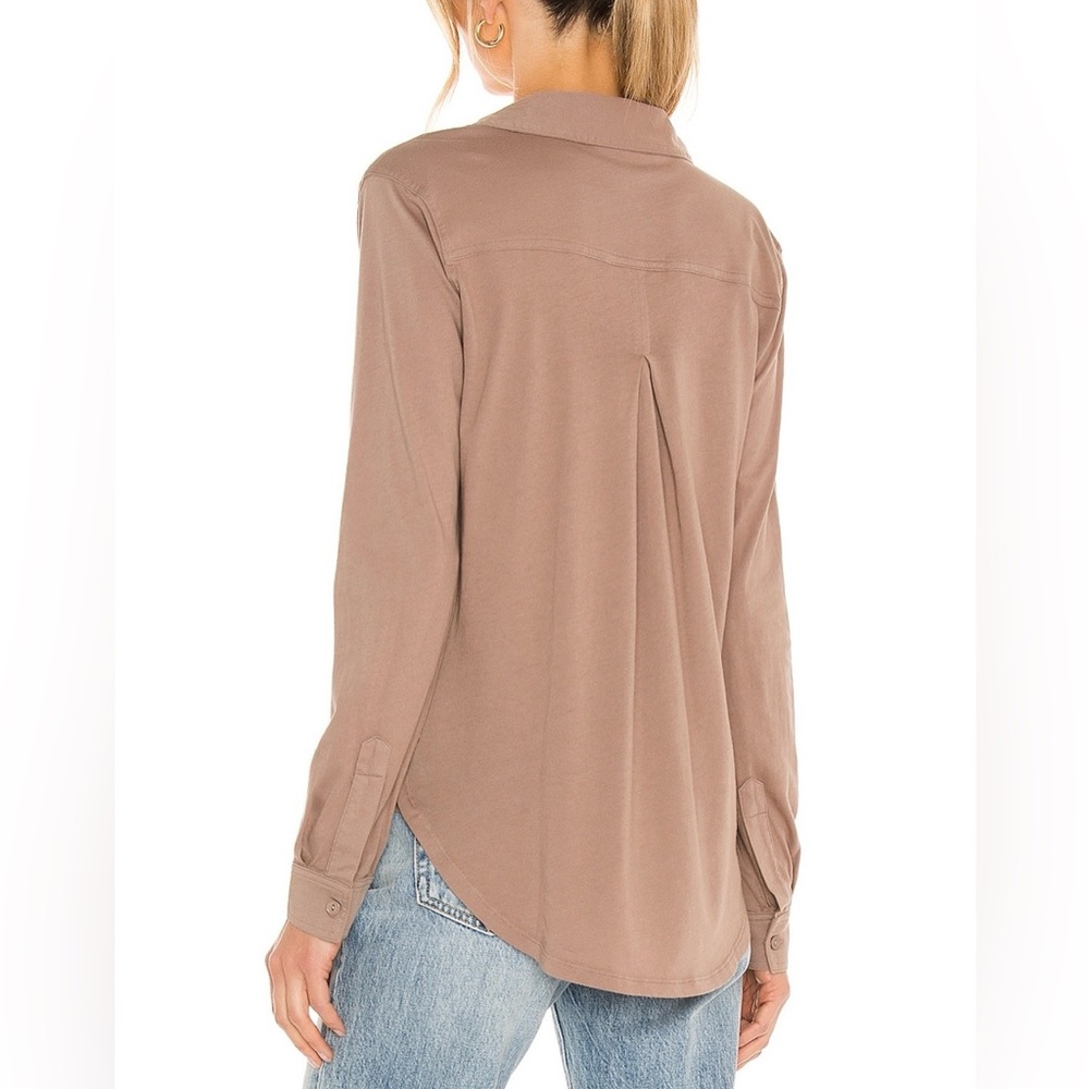 Bobi Light Weight Jersey Button Up In Java Size M… - image 3